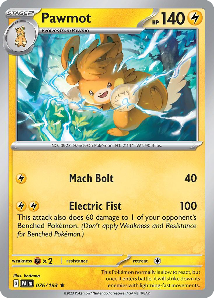 Pawmot - 076/193 - Reverse Holofoil