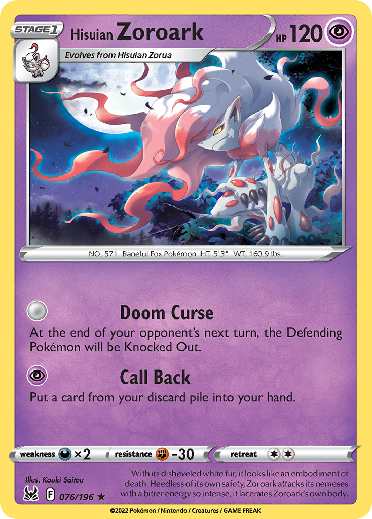 Hisuian Zoroark - 076/196