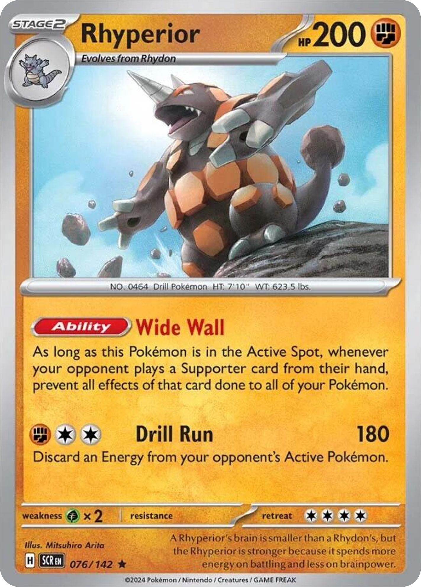 Rhyperior - 076/142 - Reverse Holofoil