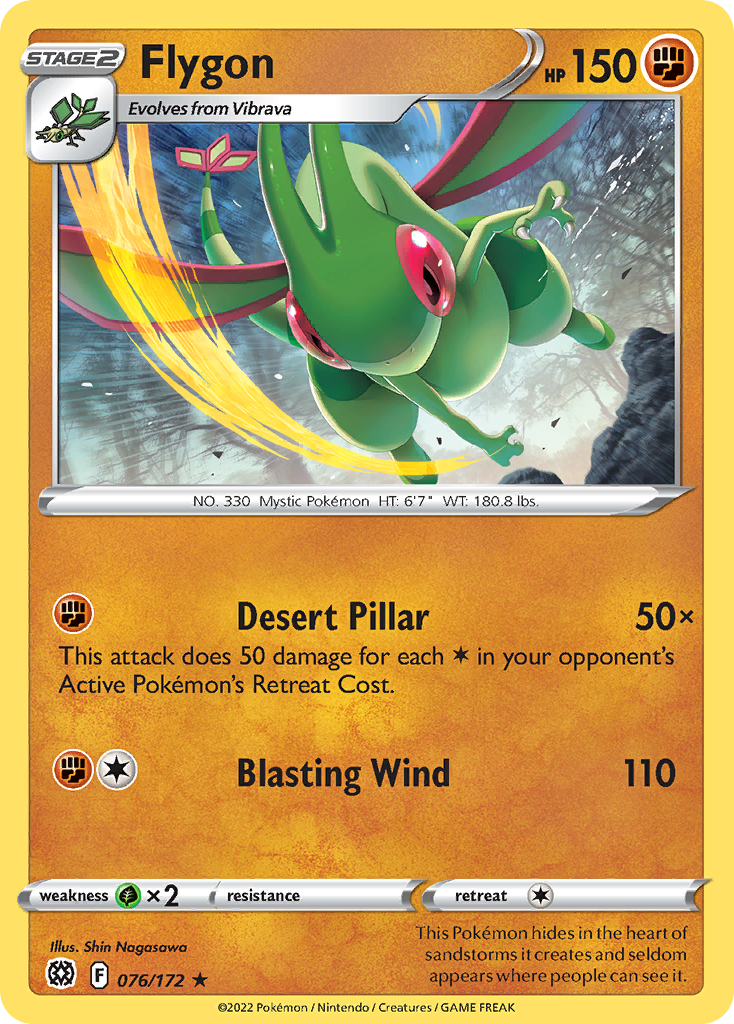 Flygon - 076/172 - Reverse Holofoil