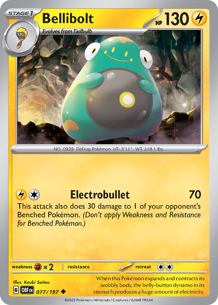 Bellibolt  - 077/197 - Reverse Holofoil