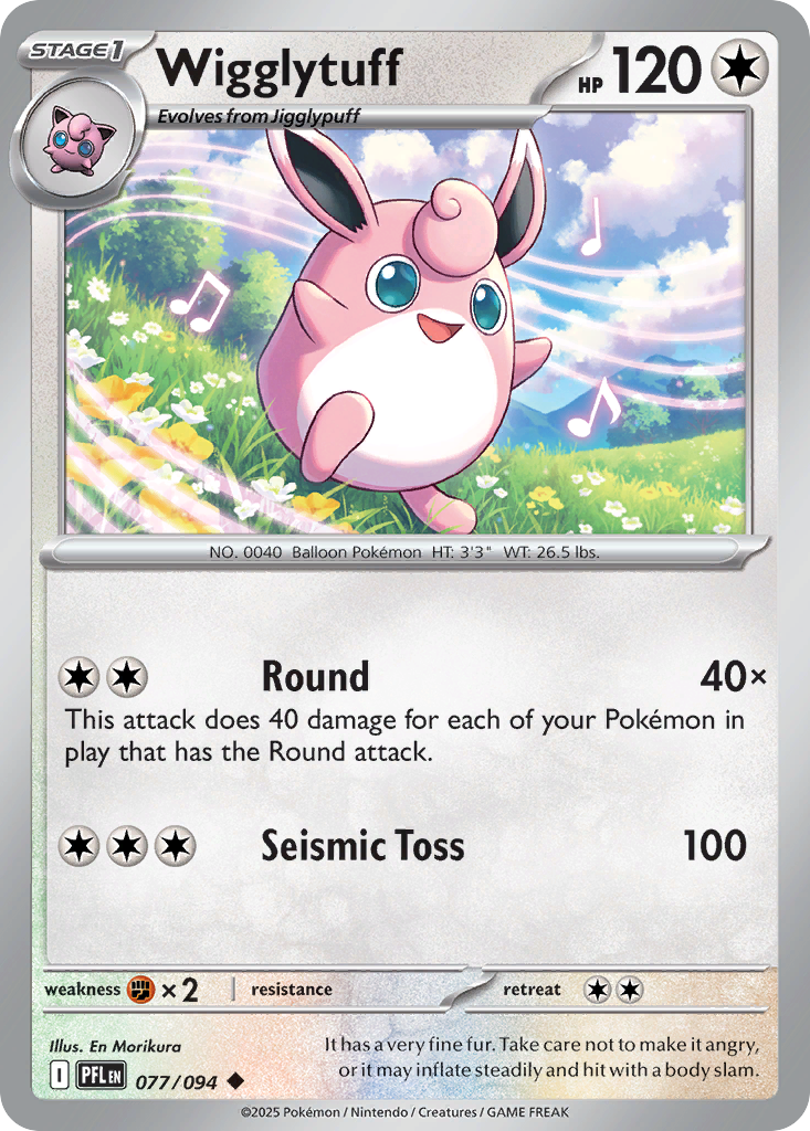 Wigglytuff  - 077/094 - Reverse Holofoil