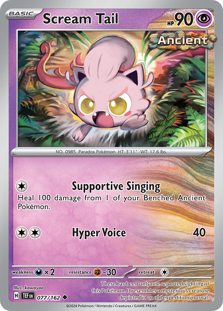 Scream Tail - 077/162 - Reverse Holofoil