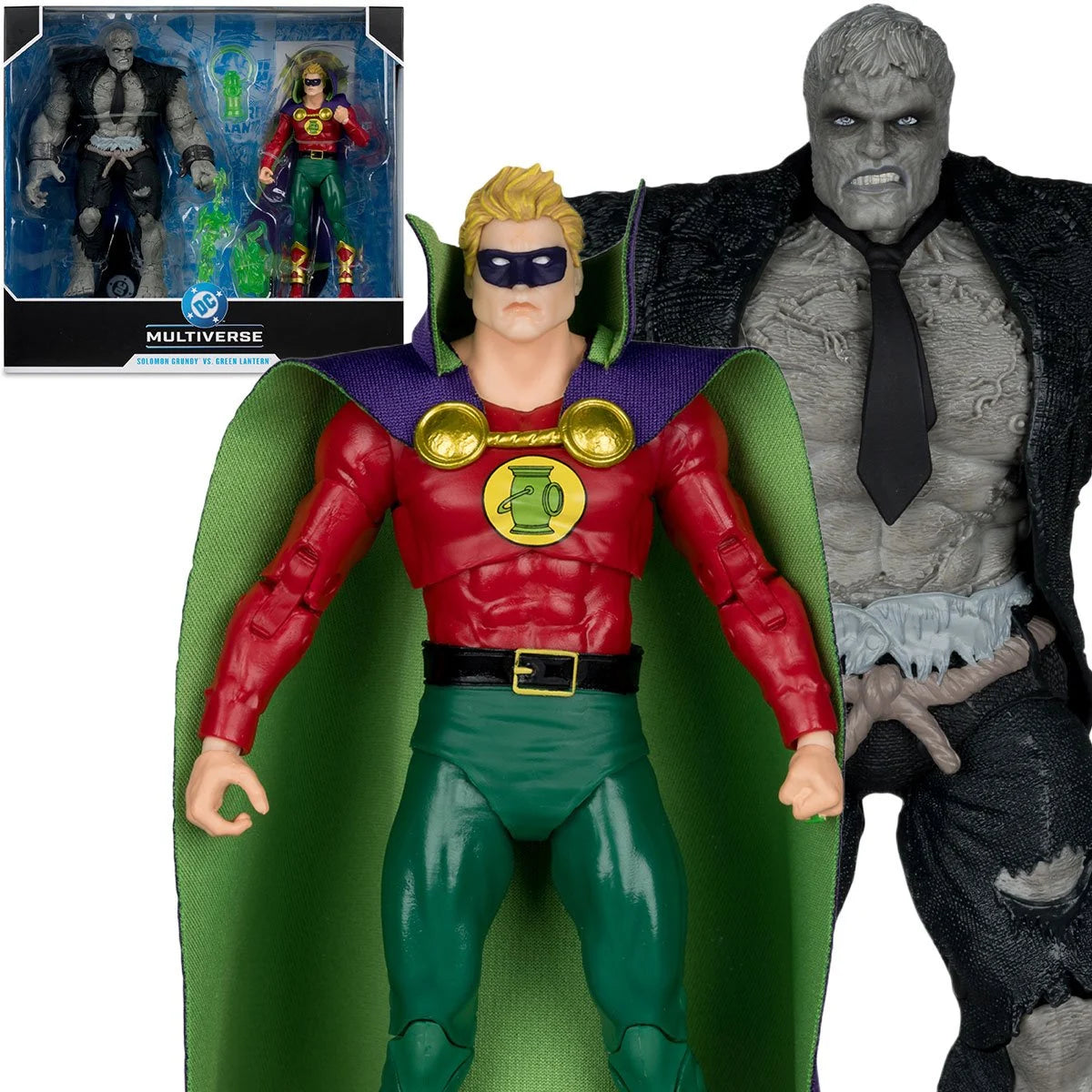 DC Multiverse Green Lantern Justice Society of America vs Solomon Grundy Megafig Action Figure 2-Pack