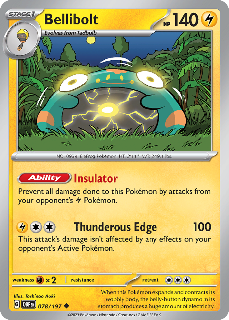 Bellibolt  - 078/197 - Reverse Holofoil