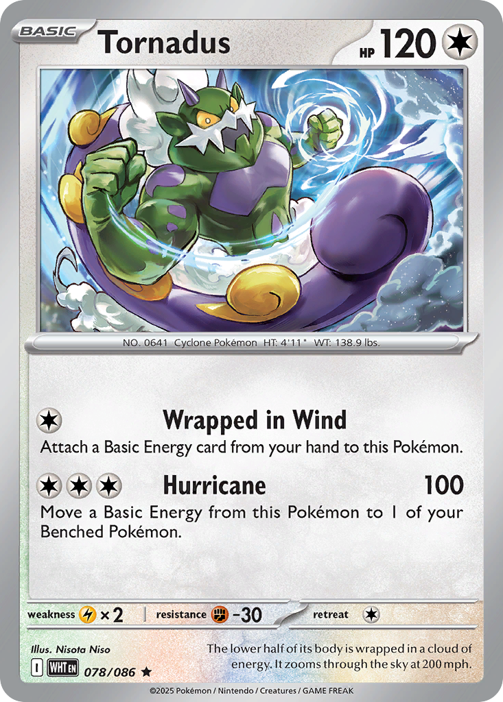 Tornadus - 078/086 - Reverse Holofoil