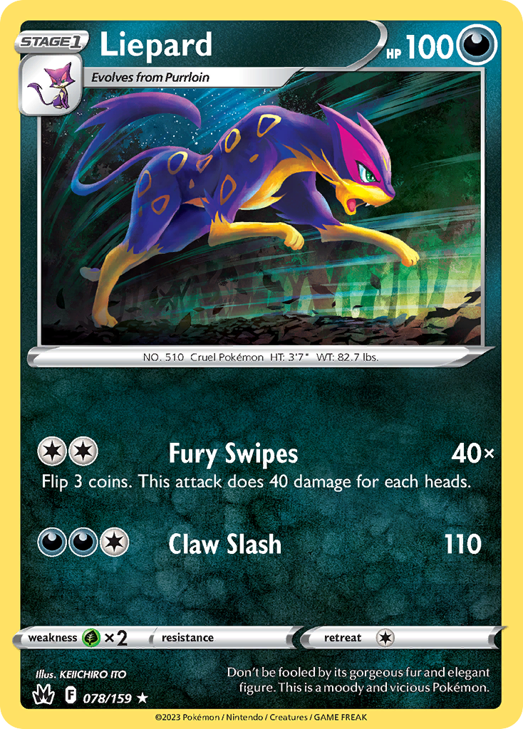 Liepard - 078/159 - Reverse Holofoil