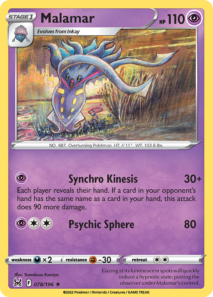 Malamar - 078/196 - Reverse Holofoil
