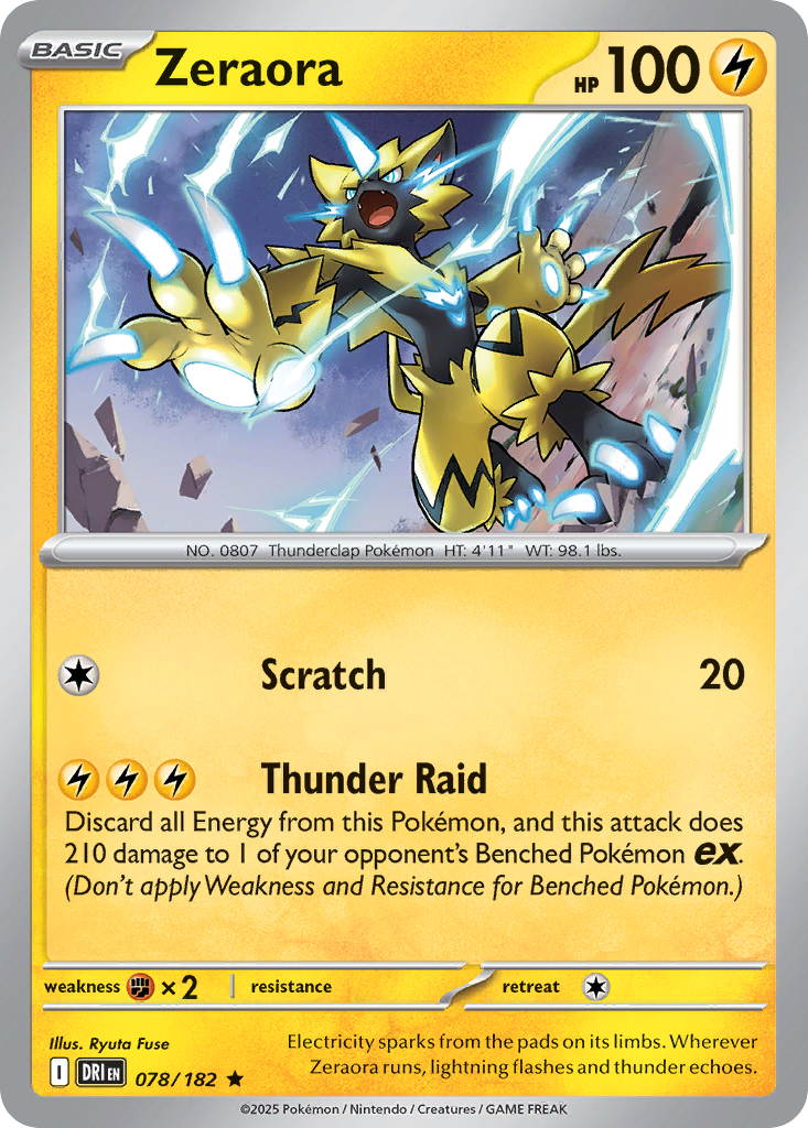 Zeraora - 078/182 - Reverse Holofoil