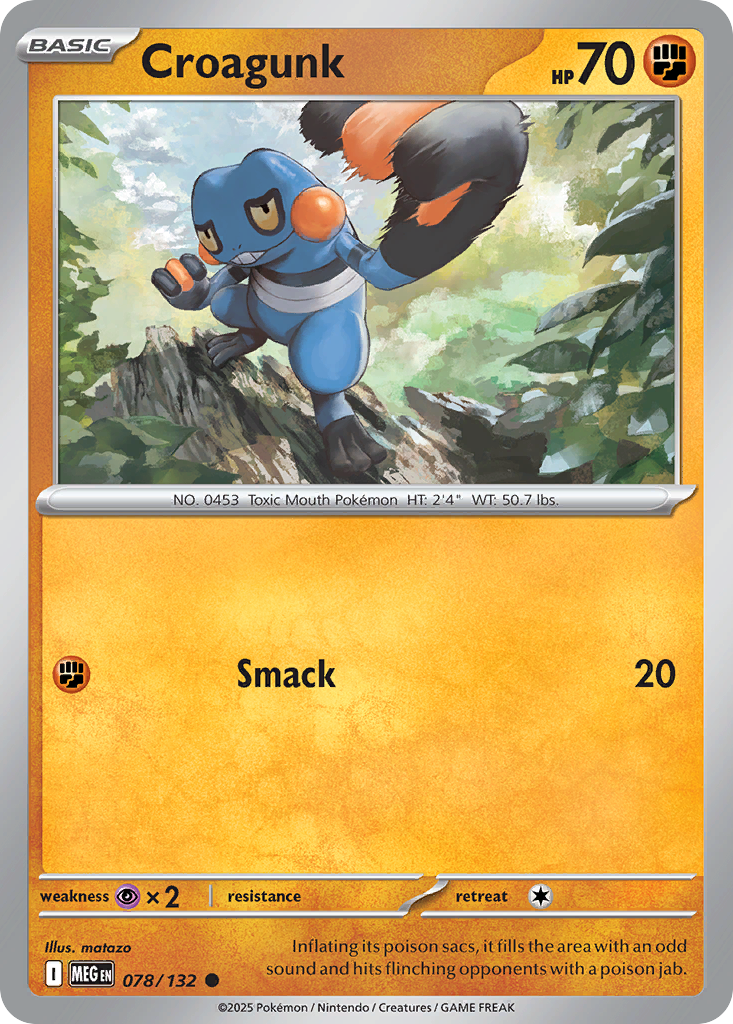 Croagunk - 078/132 - Reverse Holofoil