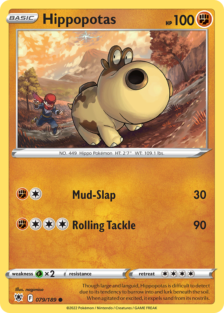 Hippopotas - 079/189 - Reverse Holofoil