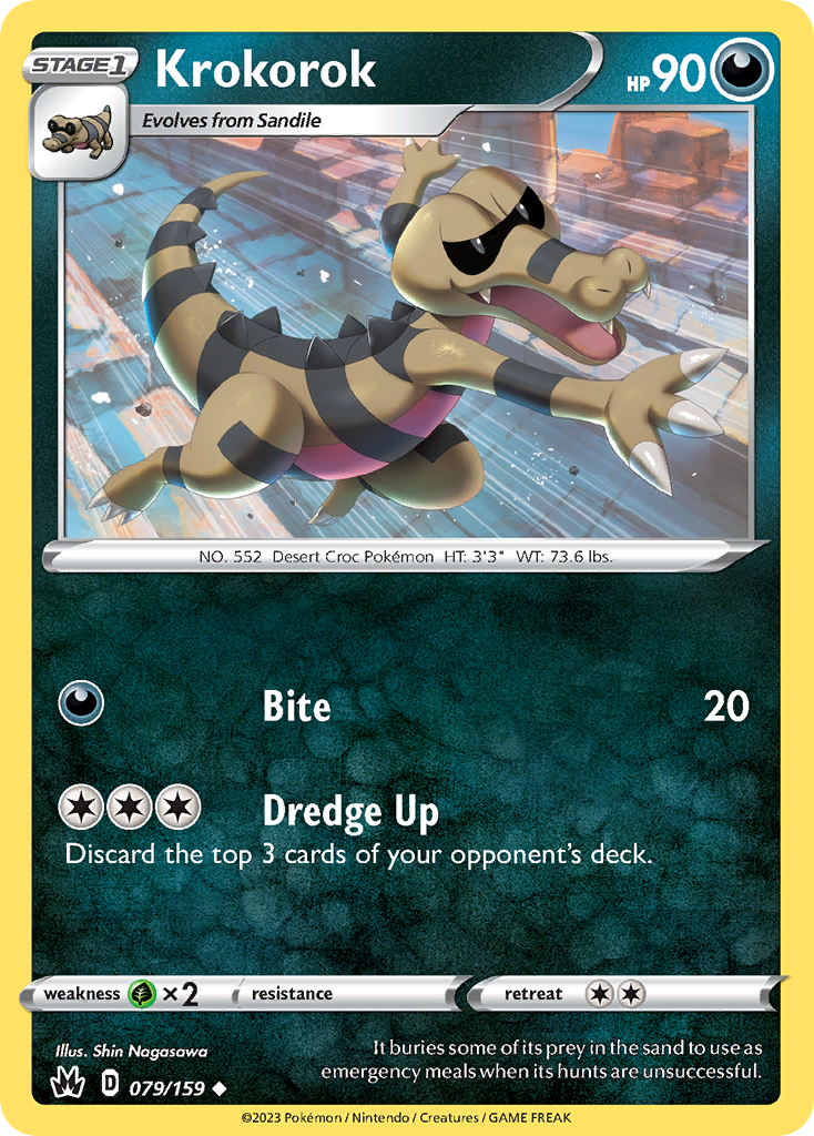 Krokorok - 079/159 - Reverse Holofoil