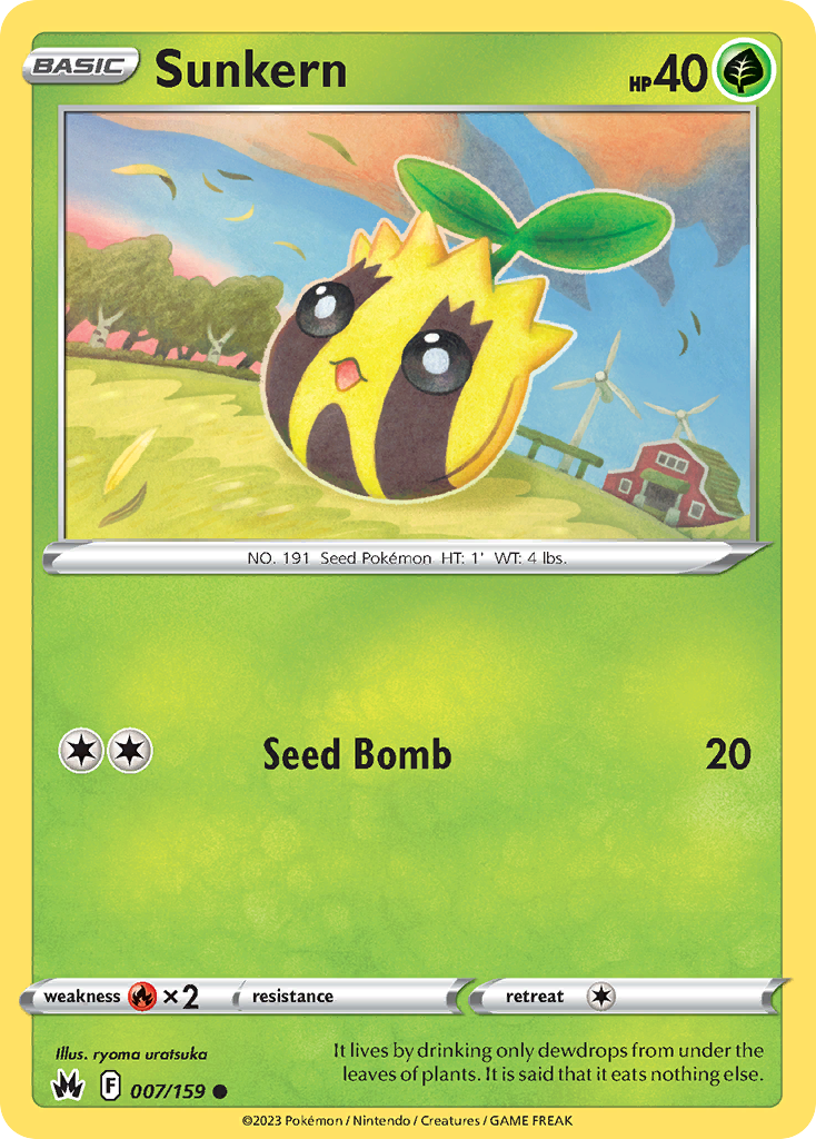 Sunkern - 007/159 - Reverse Holofoil