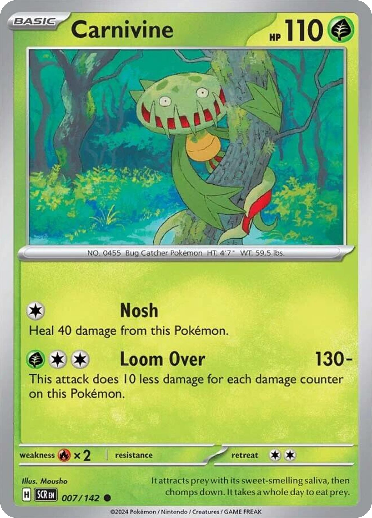 Carnivine - 007/142 - Reverse Holofoil
