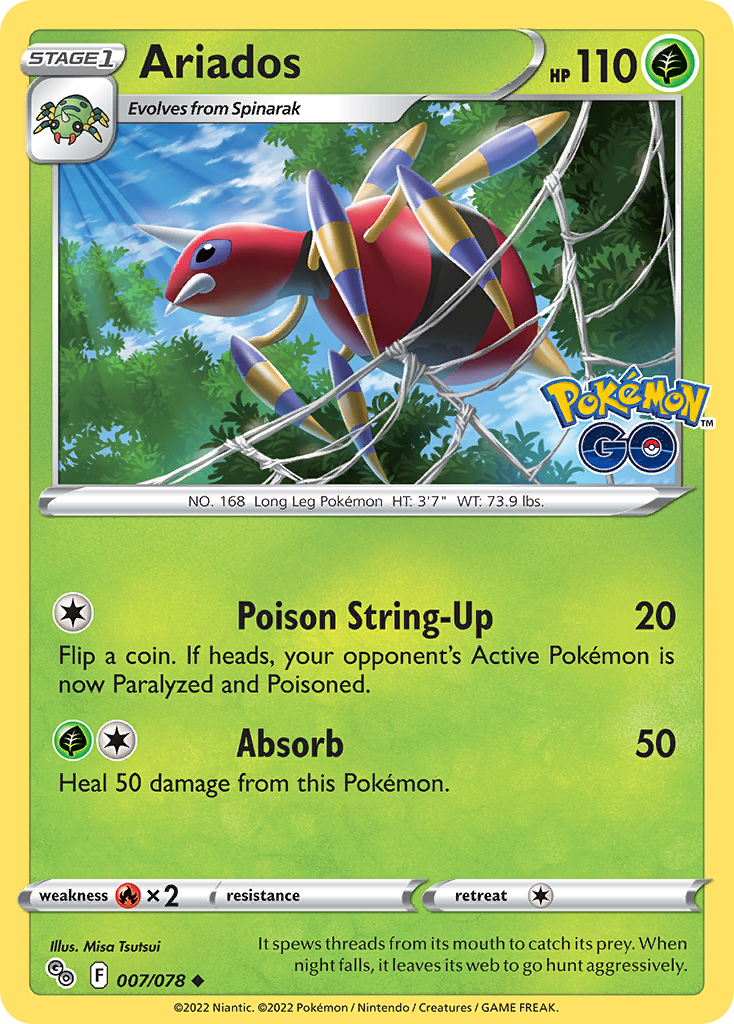 Ariados - 007/078 - Reverse Holofoil