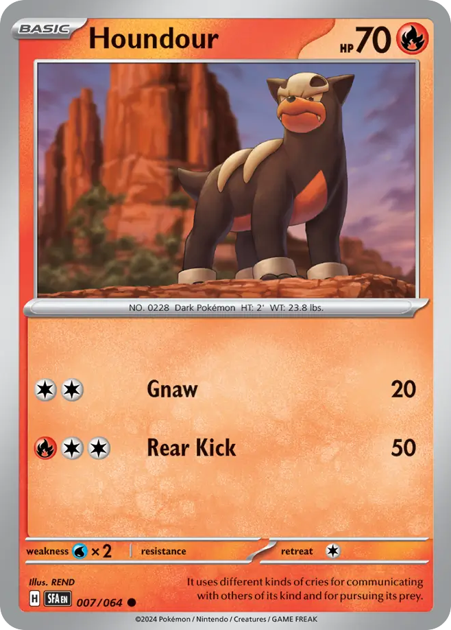 Houndour - 007/064 - Reverse Holofoil