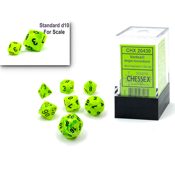7-Die Set Mini Vortex: Bright Green/Black