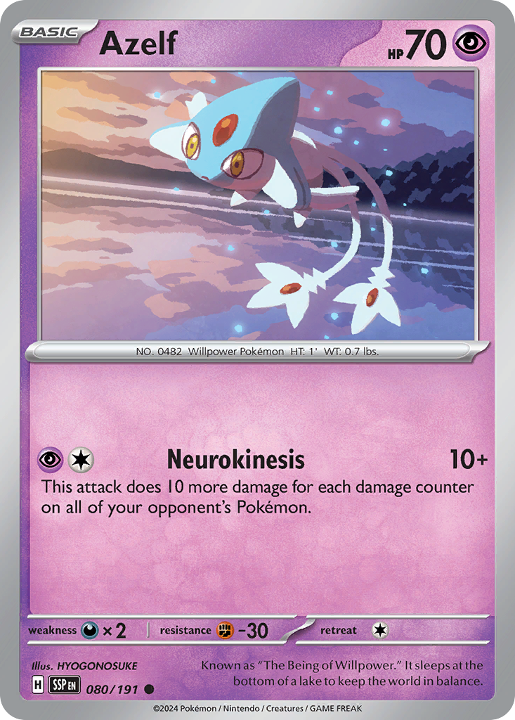 Azelf - 080/191 - Reverse Holofoil