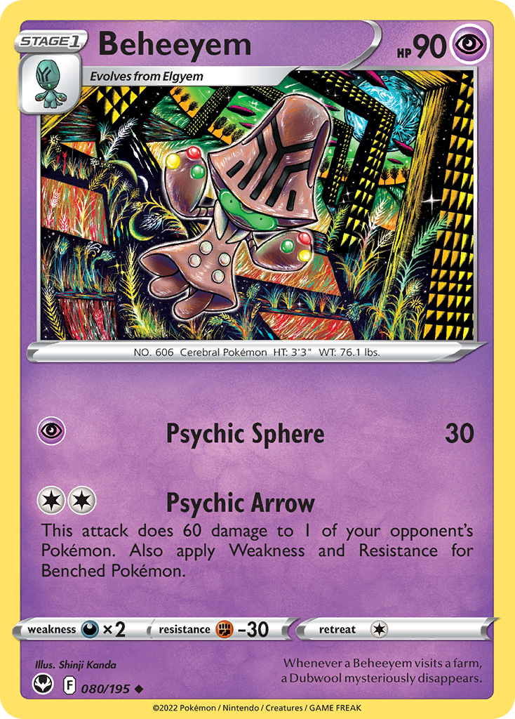 Beheeyem - 080/195 - Reverse Holofoil
