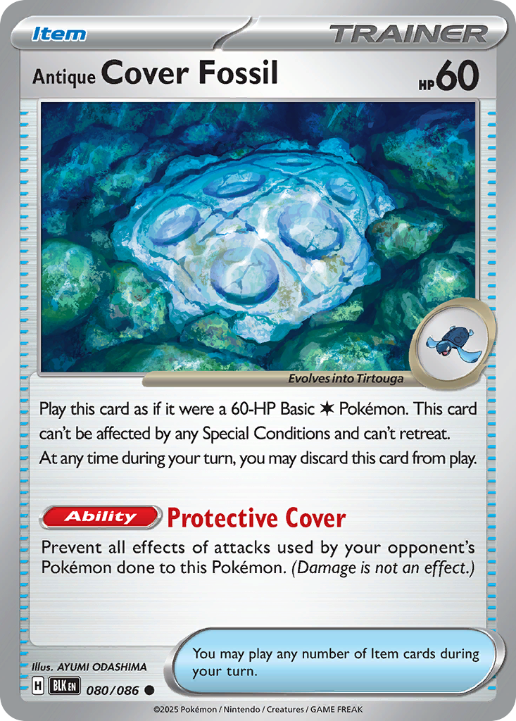 Antique Cover Fossil (Poke Ball Pattern) - 080/086
