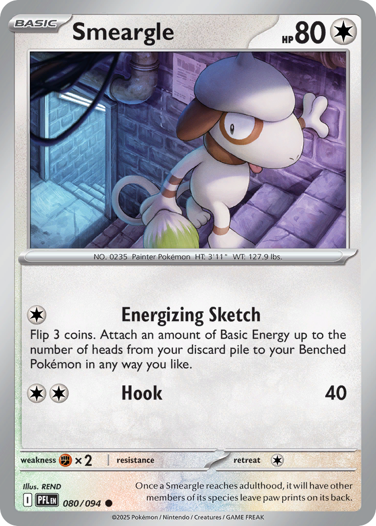 Smeargle - 080/094 - Reverse Holofoil