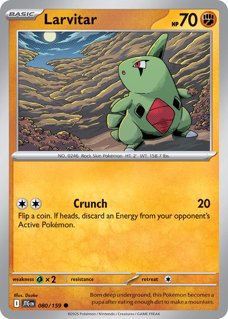 Larvitar - 080/159 - Reverse Holofoil