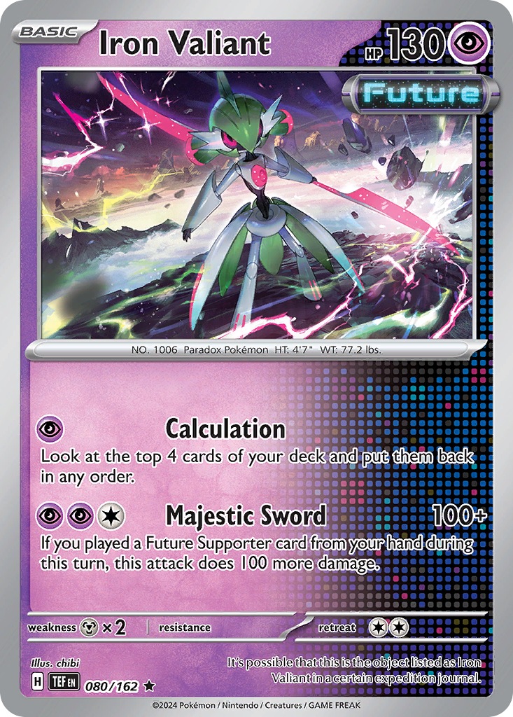 Iron Valiant  - 080/162 - Reverse Holofoil