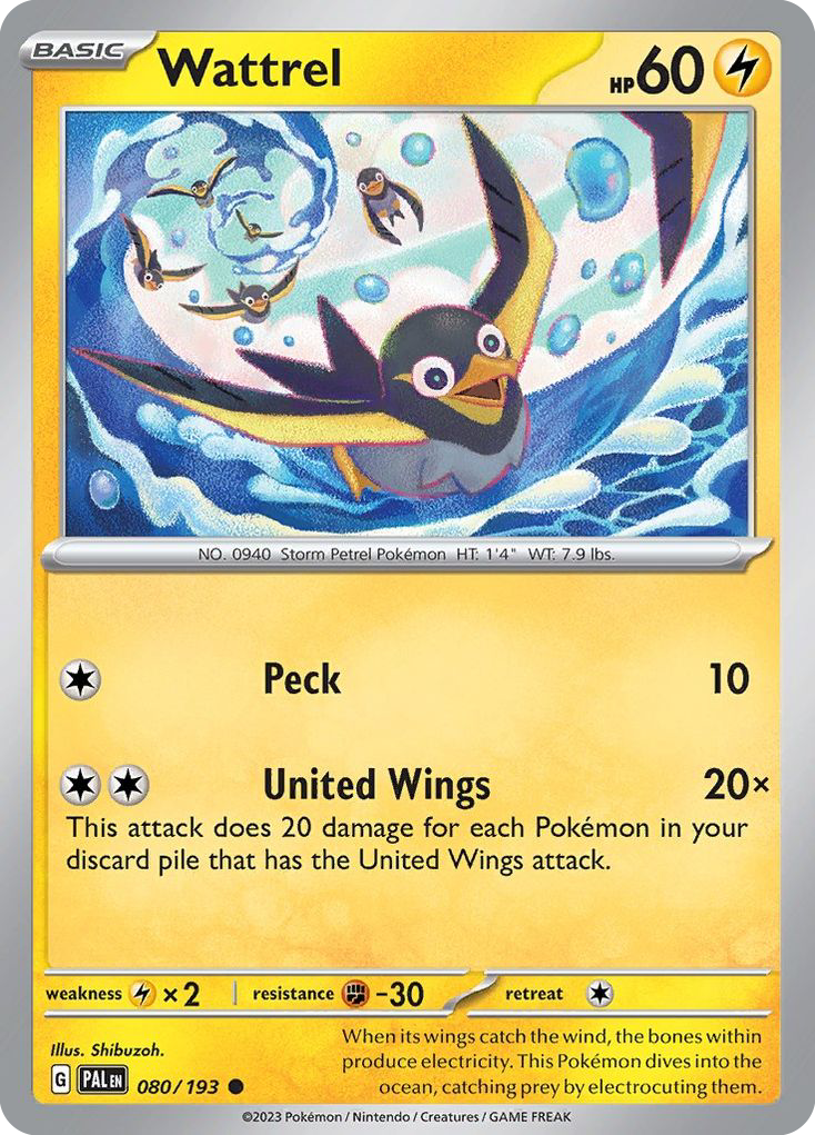 Wattrel  - 080/193 - Reverse Holofoil