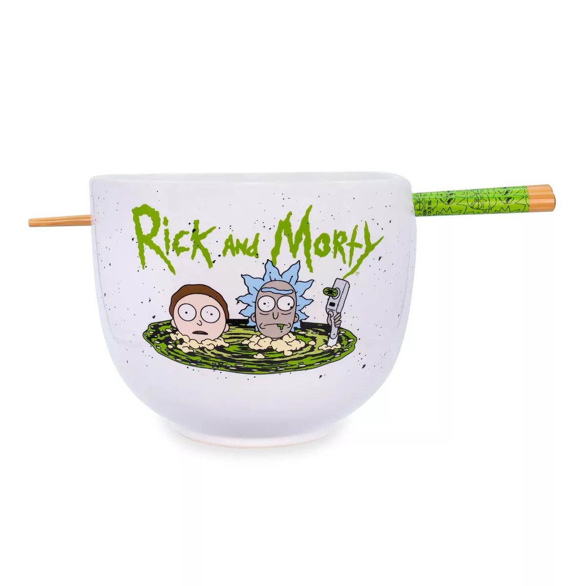 Rick & Morty Ramen Bowl & Chopsticks - Portal