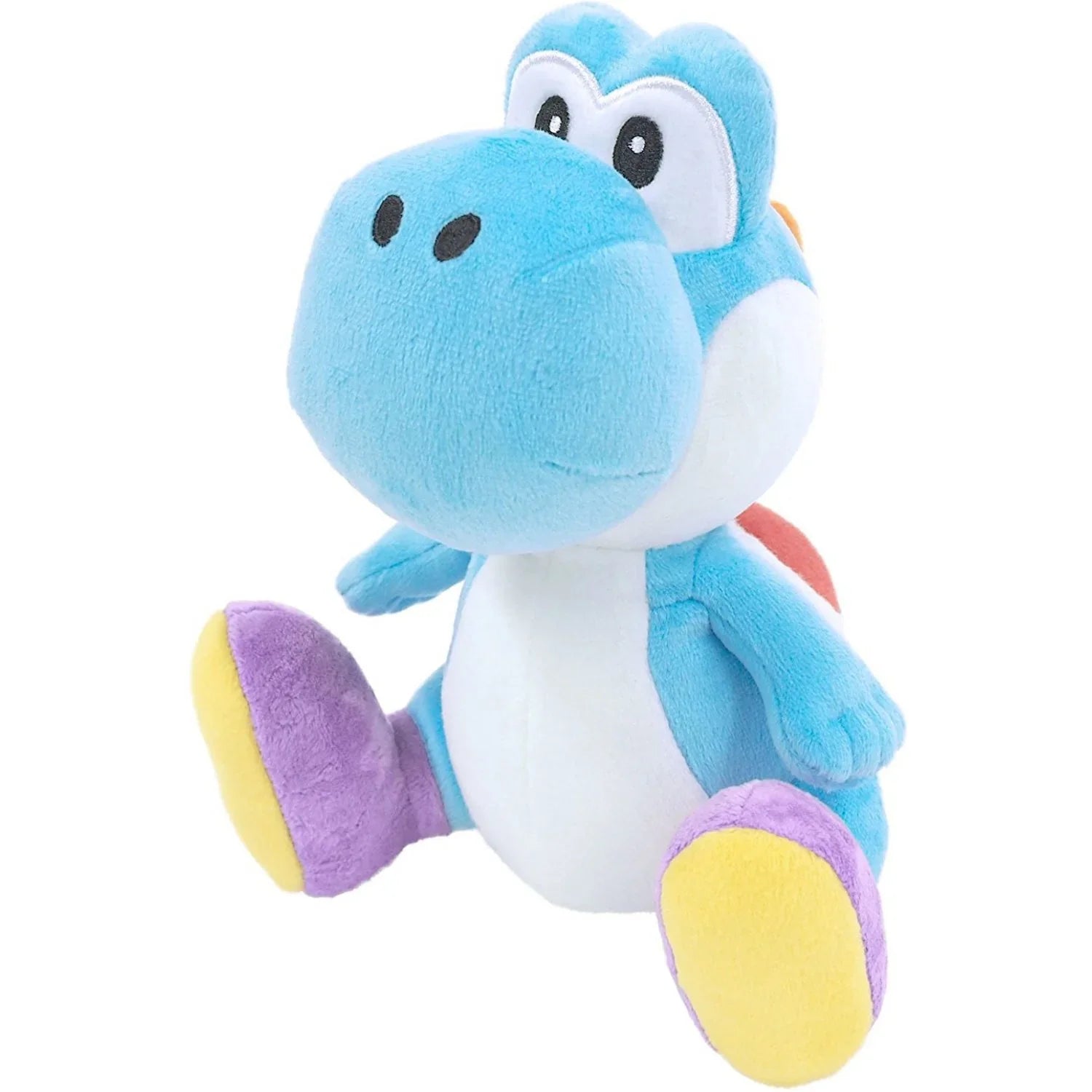 Super Mario All Star Yoshi - Light Blue Yoshi Plush, 7"