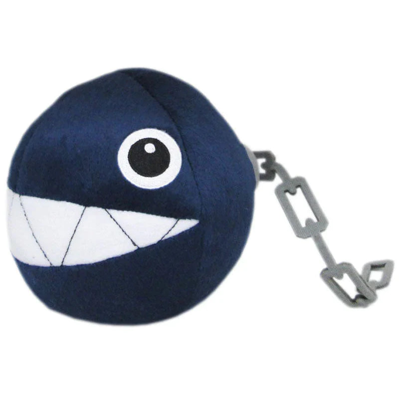 Super Mario All Star Collection Chain Chomp Plush, 5"