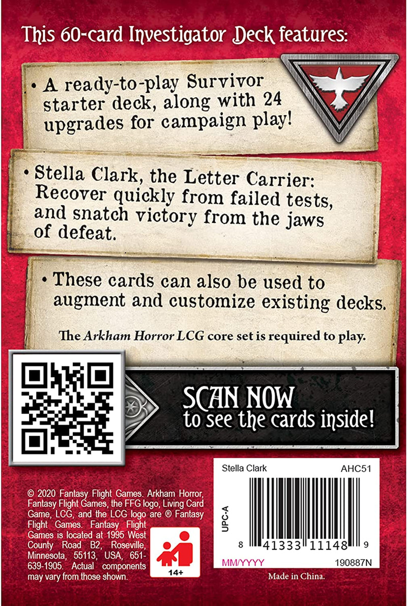 Arkham Horror: The Card Game – Stella Clark: Investigator Starter Deck