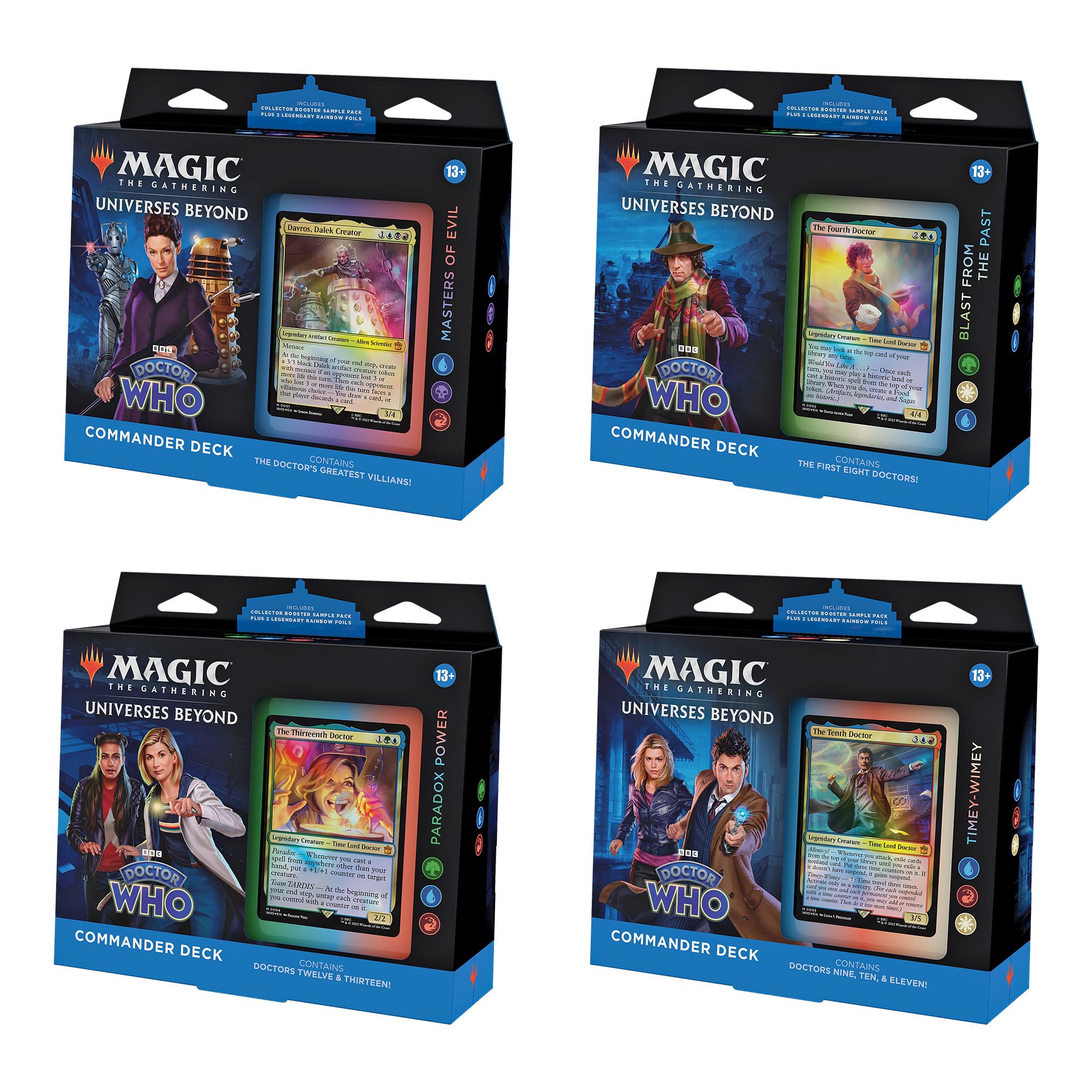Doctor Who Commander Deck - Set of 4