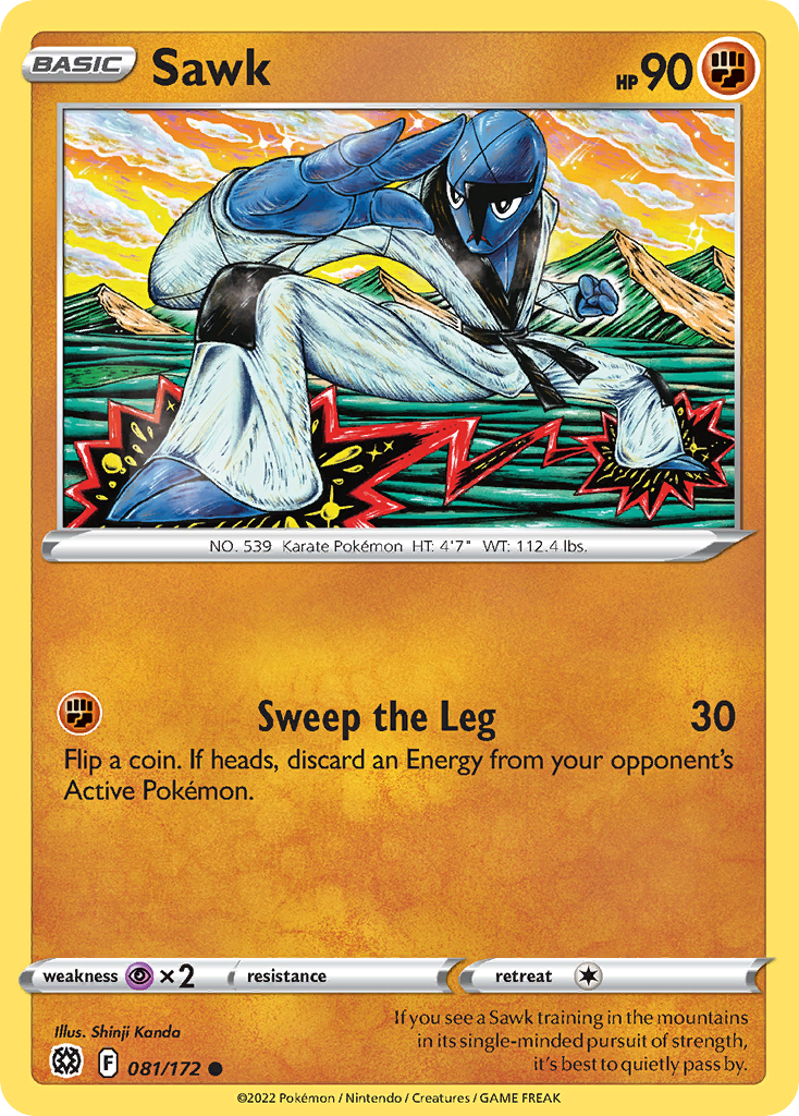 Sawk - 081/172 - Reverse Holofoil