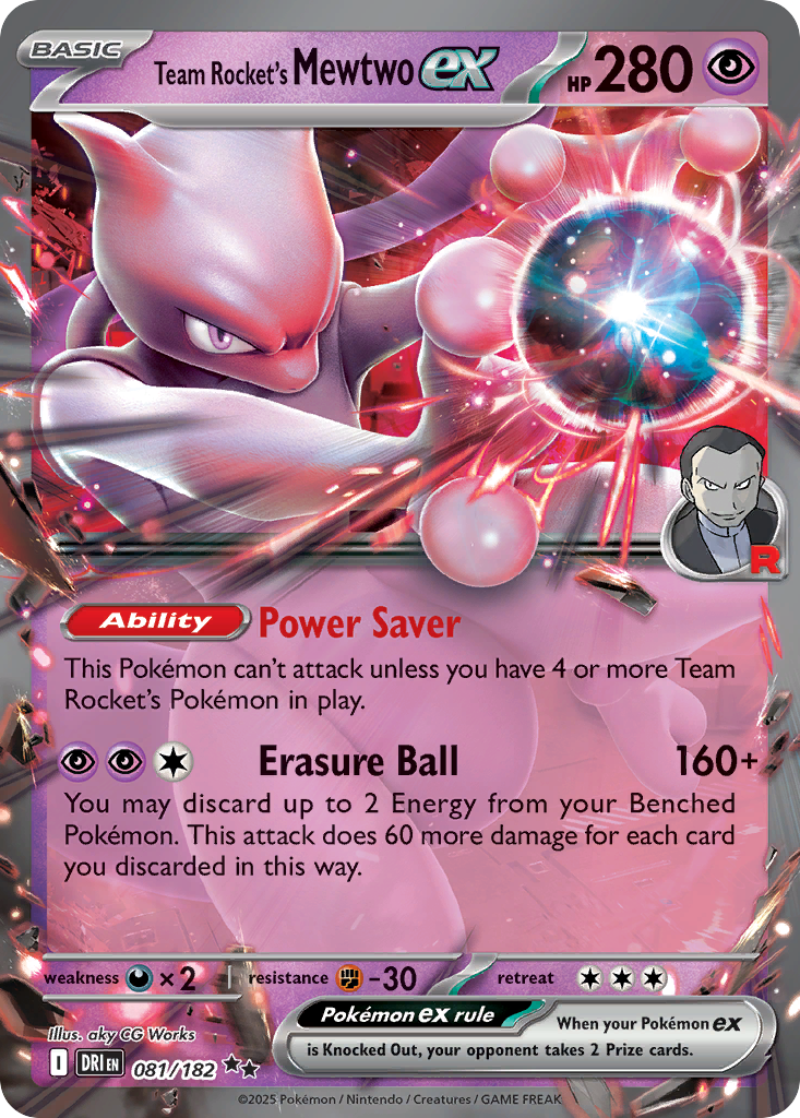 Team Rocket's Mewtwo ex  - 081/182