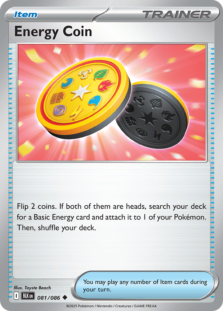Energy Coin - 081/086 - Reverse Holofoil