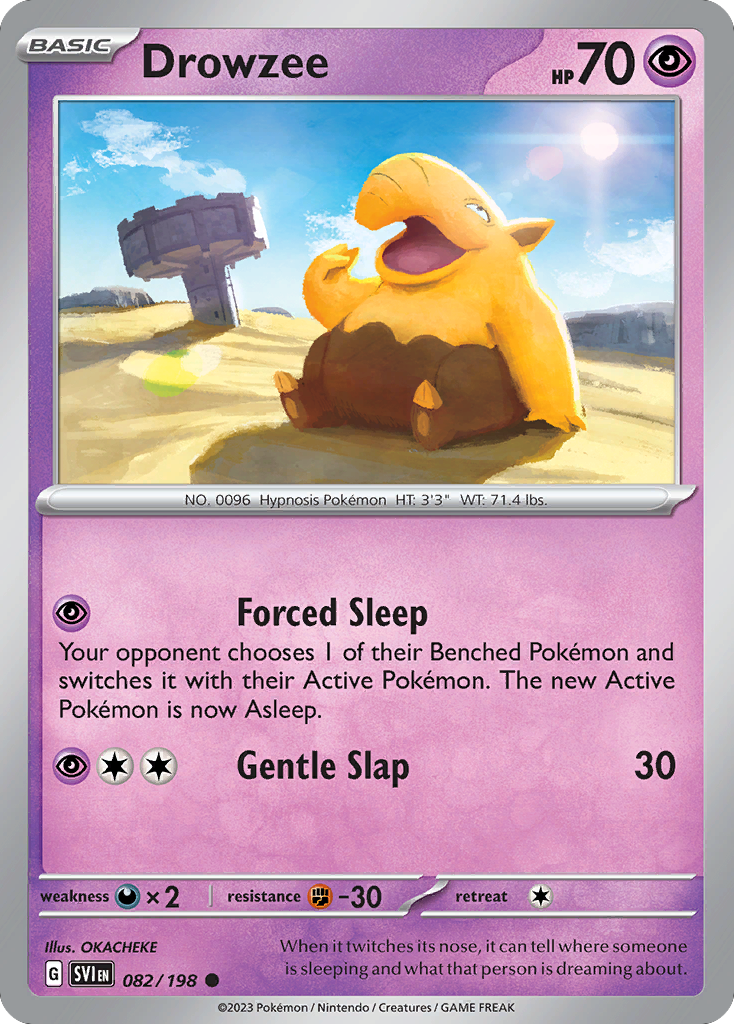Drowzee  - 082/198 - Reverse Holofoil