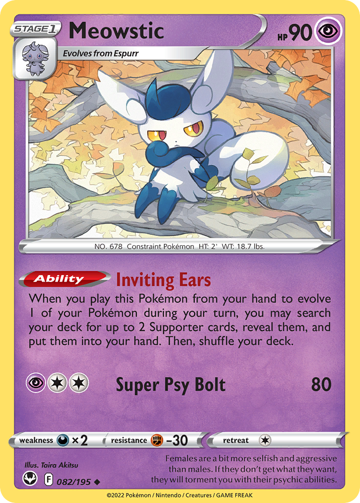 Meowstic - 082/195 - Reverse Holofoil