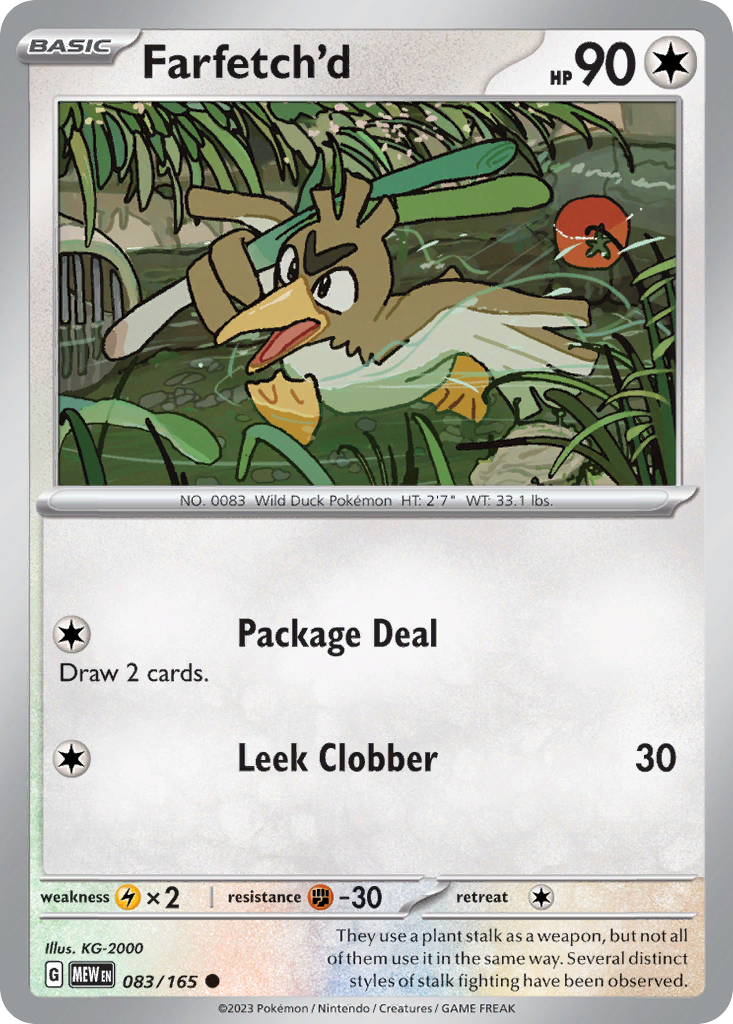 Farfetch'd - 083/165 - Reverse Holofoil