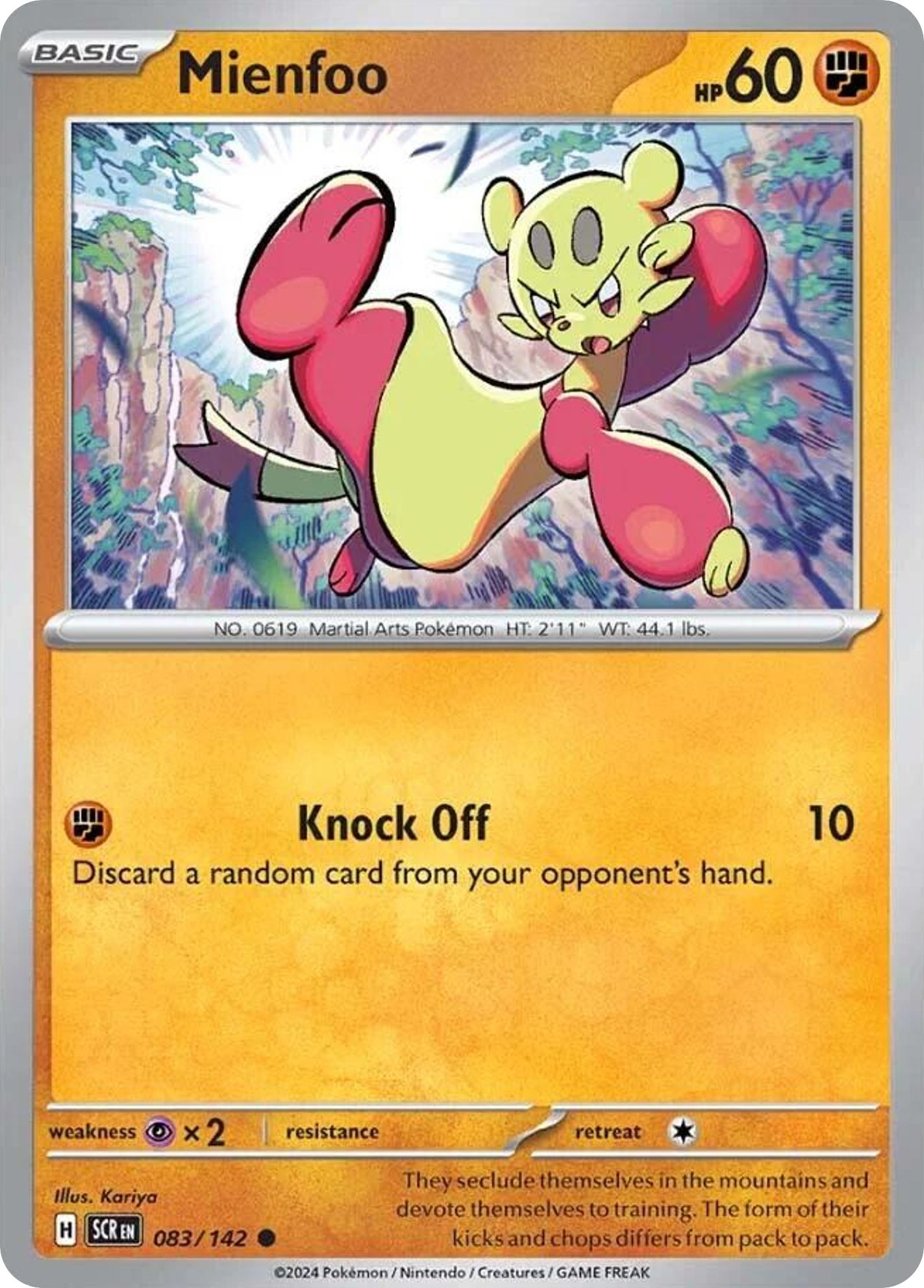 Mienfoo - 083/142 - Reverse Holofoil