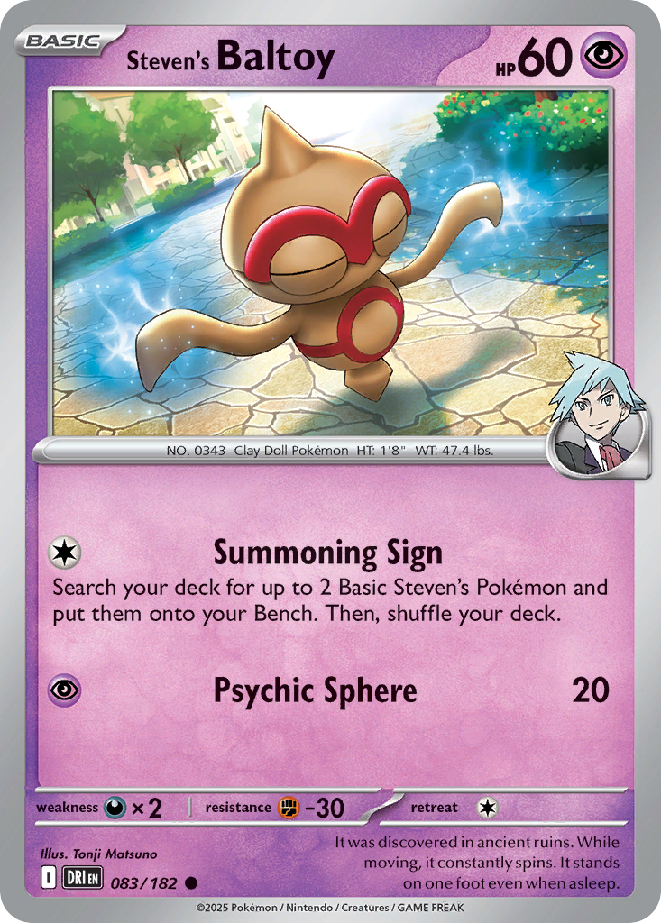 Steven's Baltoy - 083/182 - Reverse Holofoil