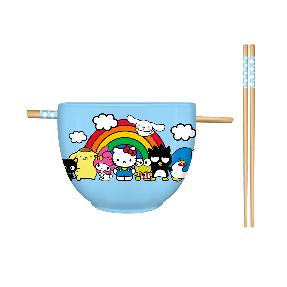 Hello Kitty Ramen Bowl & Chopsticks - Sanrio Group 