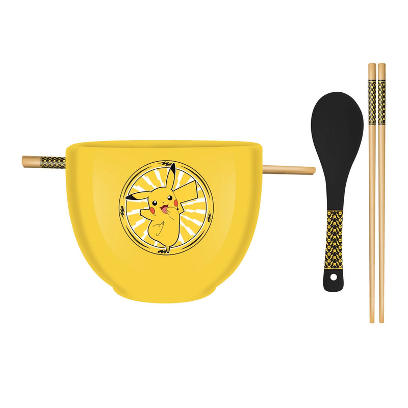 Pokemon Ramen Bowl w' Chopsticks & Spoon