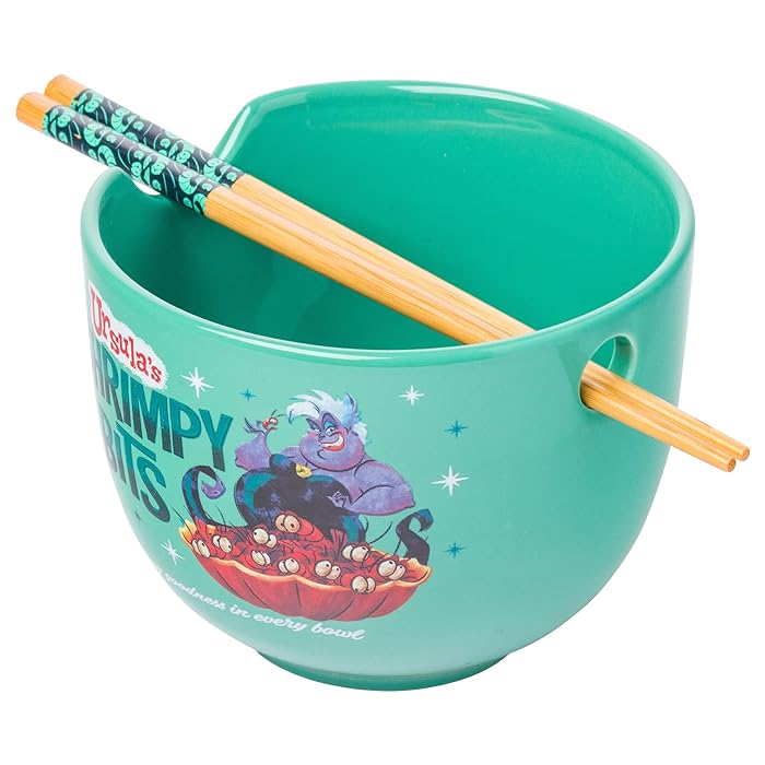 Disney Villains Ramen Bowl & Chopsticks - Ursula