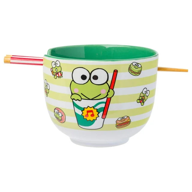 Sanrio Keroppi Ramen Bowl & Chopsticks 