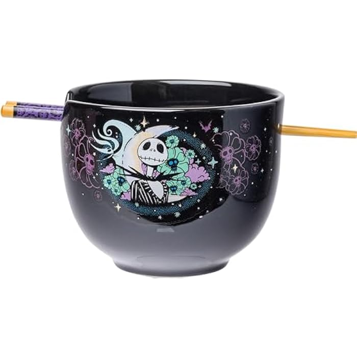 Nightmare Before Christmas Ramen Bowl & Chopsticks - Starry Night