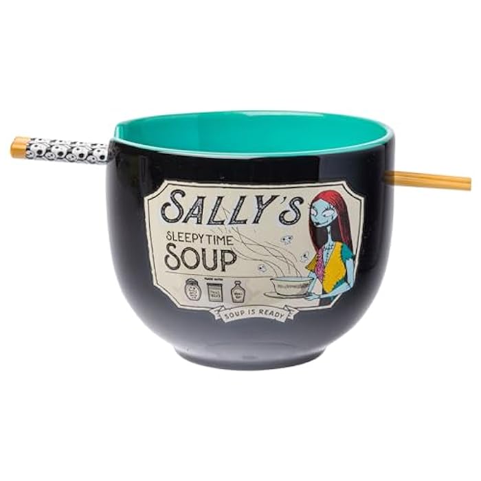 Nightmare Before Christmas Ramen Bowl & Chopsticks - Sally's Soup