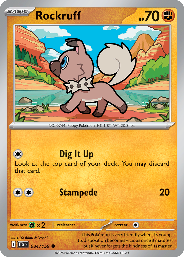 Rockruff - 084/159 - Reverse Holofoil