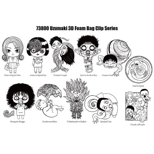 Uzumaki 3D Foam Bag Clip