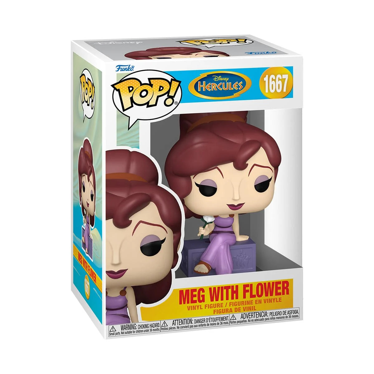 Pop Animation Hercules Meg with Flower Figure